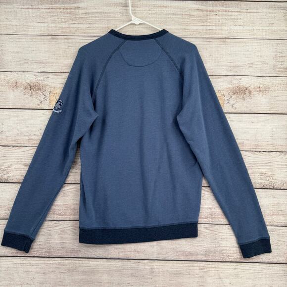 Johnnie-O Crewneck Sweatshirt Mens Medium Blue Riviera CC Coral Gables - Picture 2 of 15